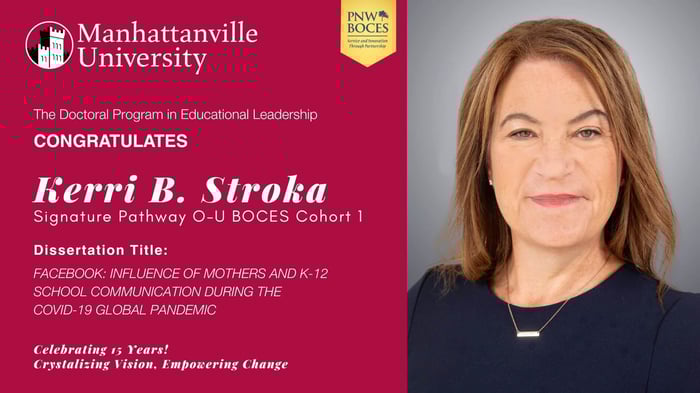 Title: Congratulations to Kerri B. Stroka who on Tuesday, December 9, 2026, successfully defended her dissertation. Dissertation details and headshot