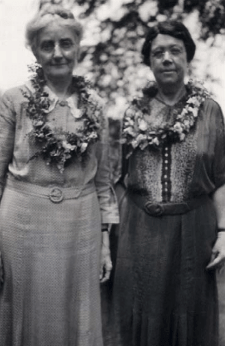 Vintage black and white photo of Anna Gillingham and Bessie Stillman, whose work helped shape what we now know as the Orton Gillingham approach