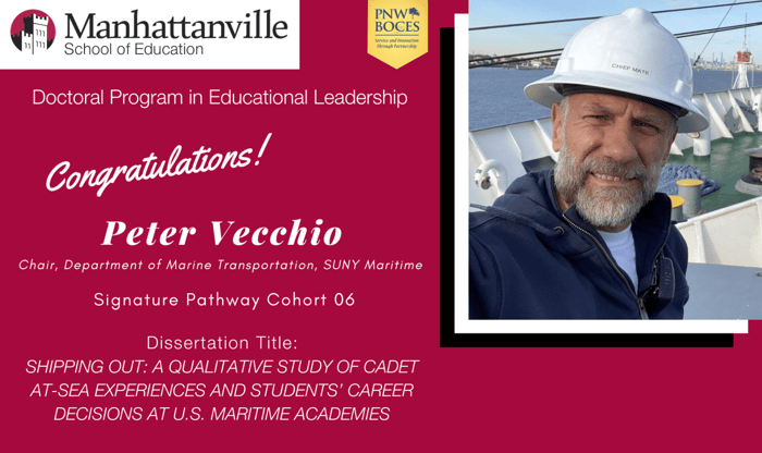 Successful Final Dissertation Defense - Congratulations to Peter Vecchio!