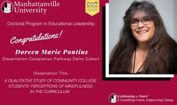 Successful Final Dissertation Defense - Congratulations to Doreen Marie Pontius!