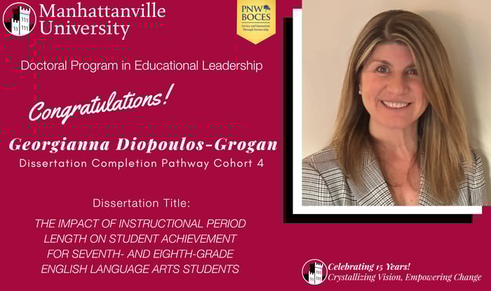 Successful Final Dissertation Defense - Congratulations to Georgianna Diopoulos-Grogan!