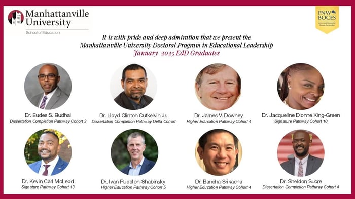 Congratulations to Manhattanville University's Doctoral Program January 2025 Graduates!