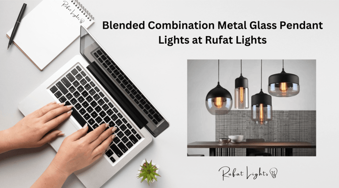 Blended Combination Metal Glass Pendant Lights at Rufat Lights
