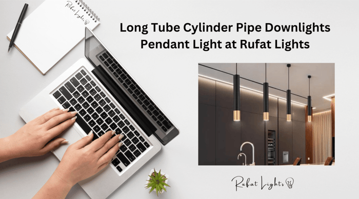 Long Tube Cylinder Pipe Downlights Pendant Light at Rufat Lights