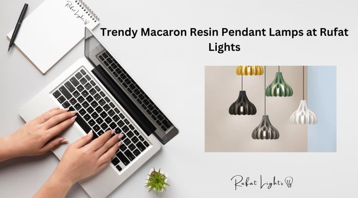 Trendy Macaron Resin Pendant Lamps at Rufat Lights