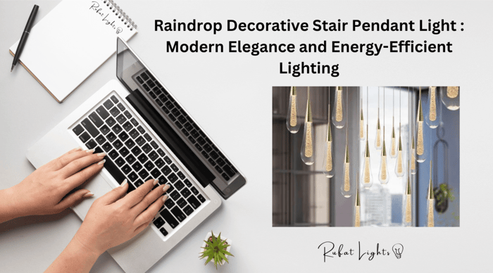 Raindrop Decorative Stair Pendant Light : Modern Elegance and Energy-Efficient Lighting