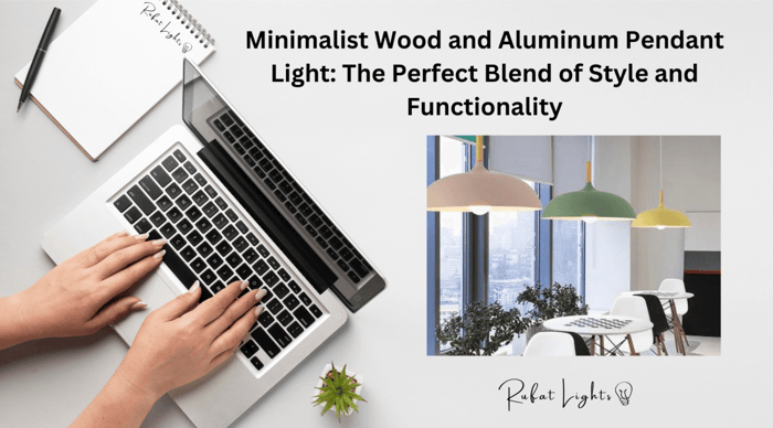 Minimalist Wood and Aluminum Pendant Light: The Perfect Blend of Style and Functionality