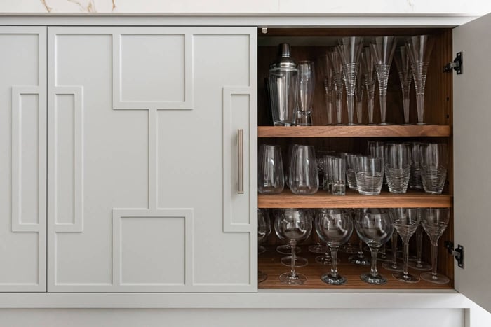 Pattern in bespoke kitchen design. The details matter