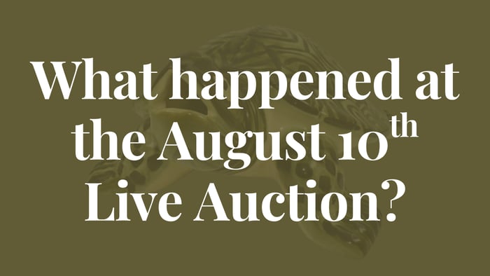 August 10th Live Auction Recap!