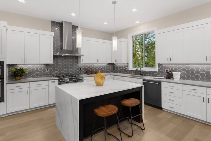 how to match backsplash to countertop