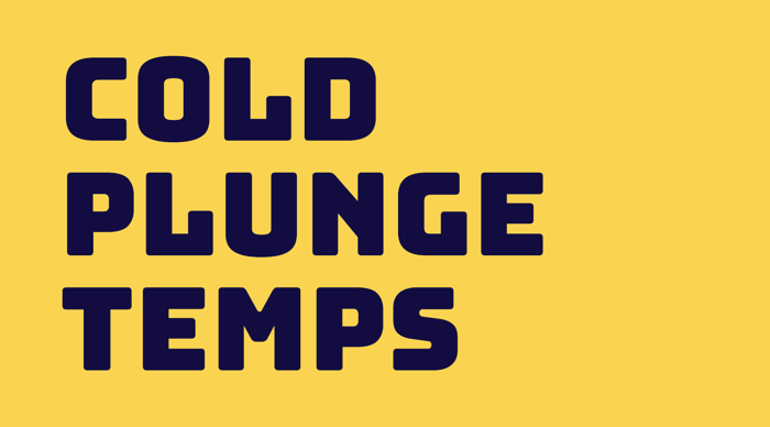 Cold Plunge Temperature Guide