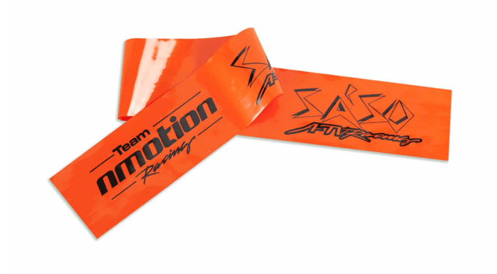 orange and black custom caution tape