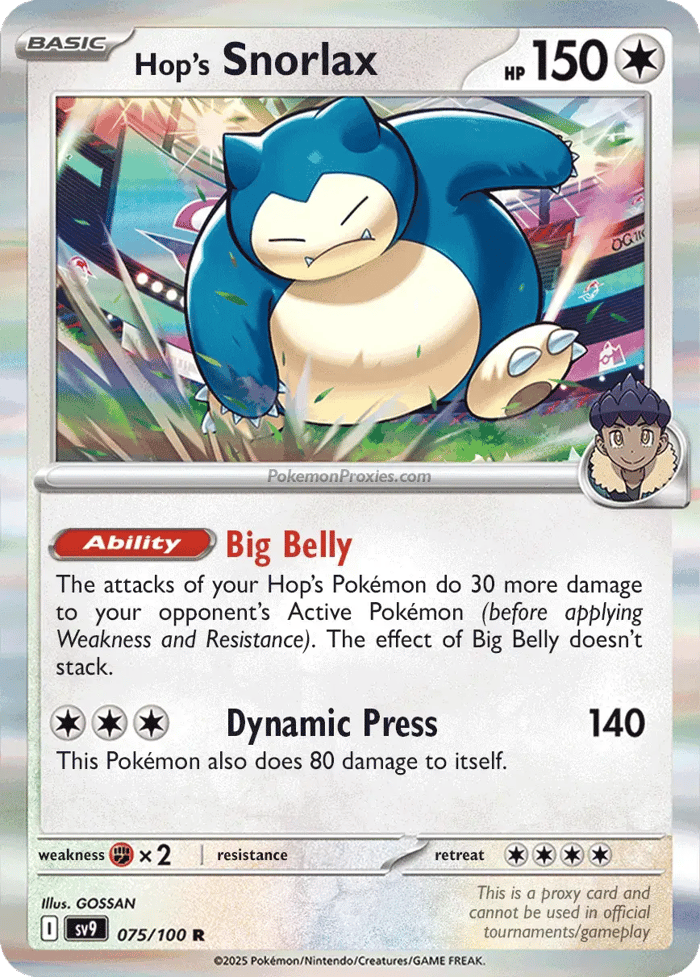 Hop’s Snorlax