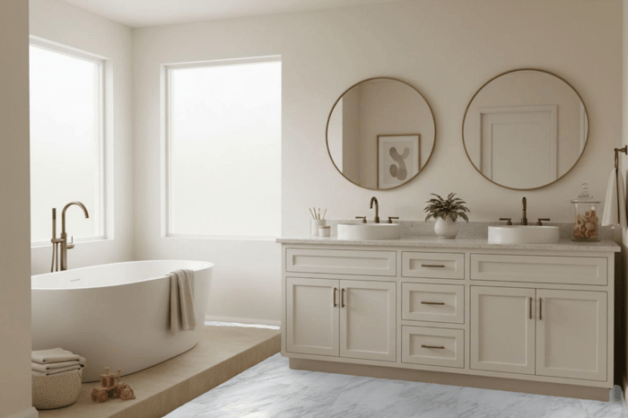 modern family bathroom flooring from Proximity Mills