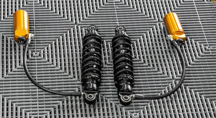 NEW Ohlins HD 779 / HD 778 Twin STX36 Blackline Shocks for Harley Baggers