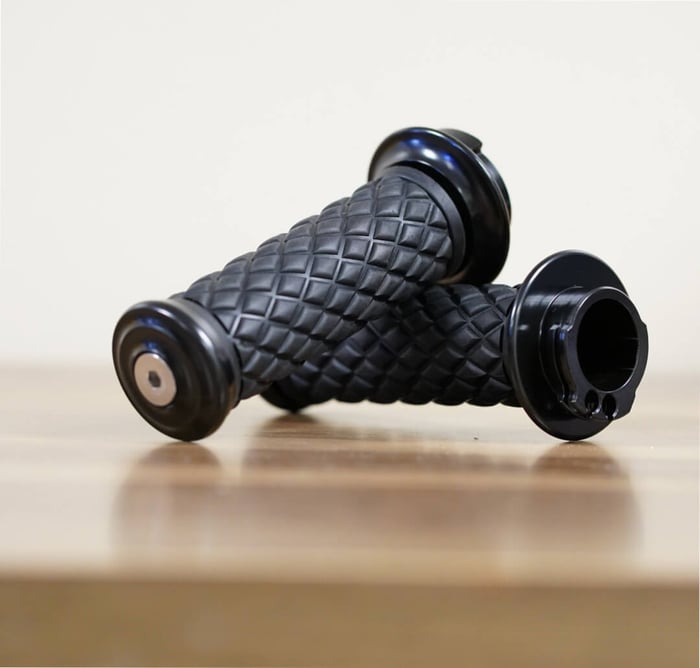 Biltwell Alumicore Grips - TBW or Dual Cable for Harley Models