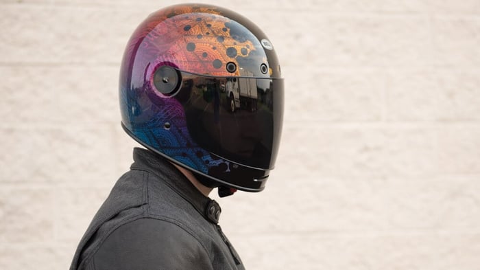 Bell Bullitt Hart-Luck Gloss Metallic Bubbles Helmet