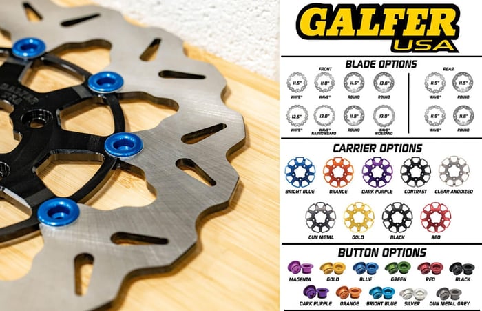 MORE Custom Galfer Rotor Options for Harley Models