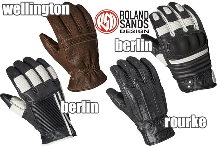 New Roland Sands 2018 Leather Gloves