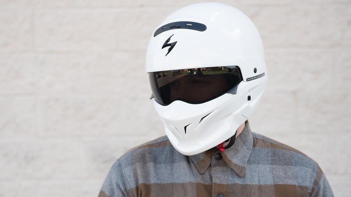 Scorpion Covert White Helmet