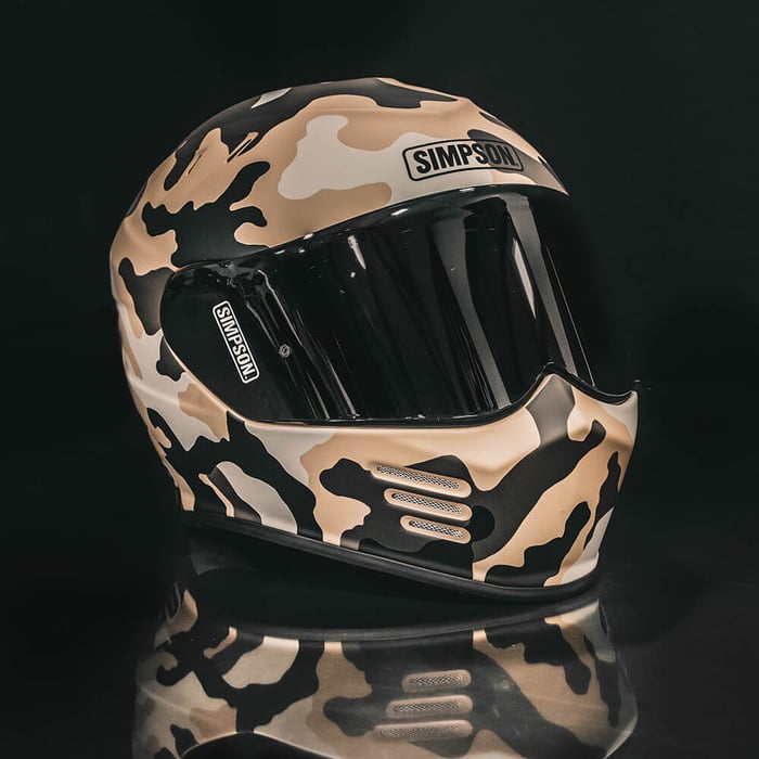 New Simpson Ghost Bandit Helmet Sandbox Graphic