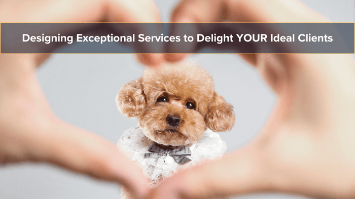 Designing Exceptional Services to Delight YOUR Ideal Clients