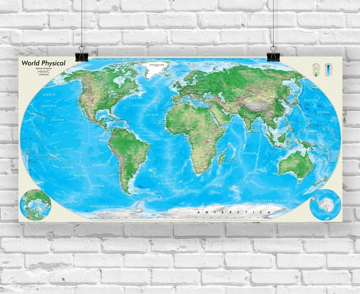 robinson projection map example