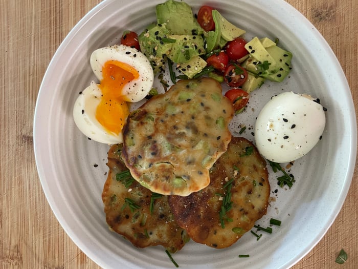 easy edamame fritters