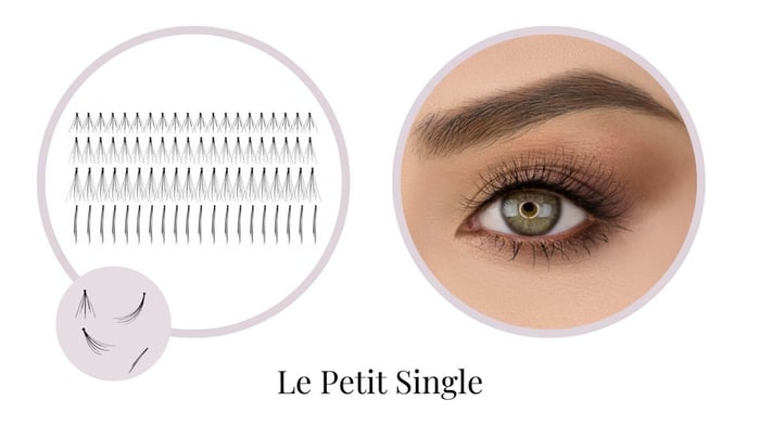Le Petit Single product from House of Lashes shown on a almond eye shape