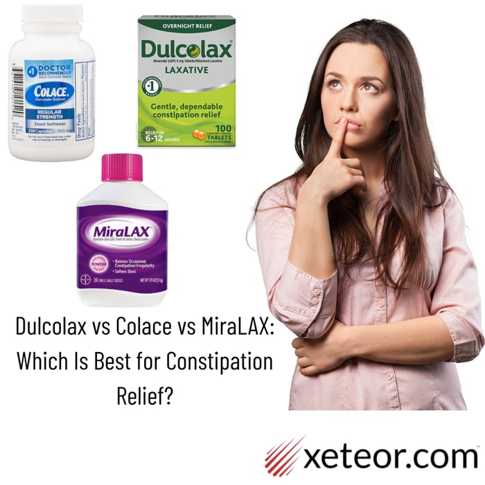 Dulcolax vs Colace vs MiraLAX for Constipation Relief