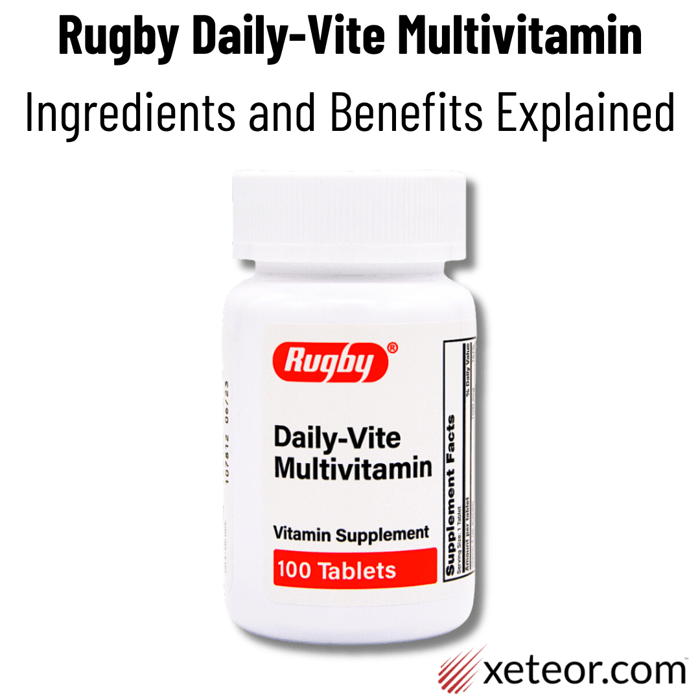 Rugby Daily-Vite Multivitamin Ingredients