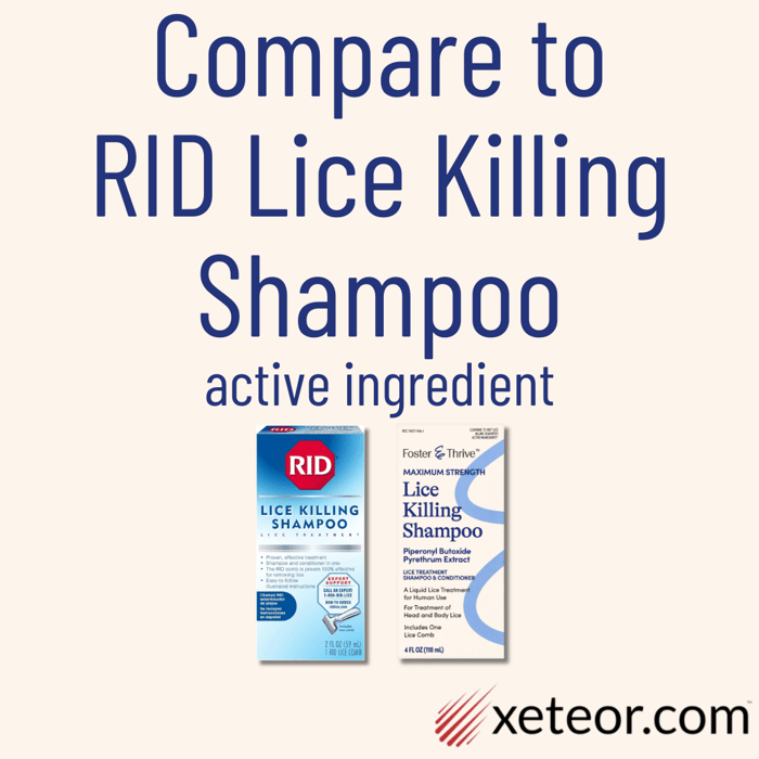 Nix vs Rid Lice Killing Shampoo - Compare Active Ingredients