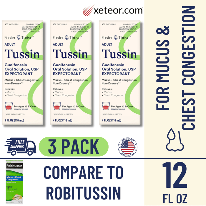 Cough Syrup without Dextromethorphan - Foster & Thrive Tussin