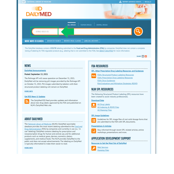 How to lookup a medication information on DailyMed - Rx Quality Ladder