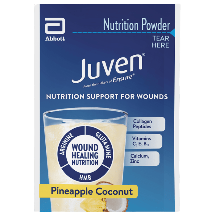 Juven vs Ensure: Juven Pineapple Coconut Sample Packet