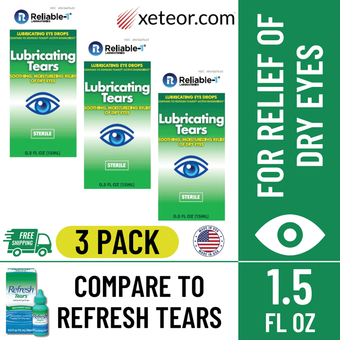 Refresh Tears Generic Alternatives - Reliable 1 Lubricating Tears