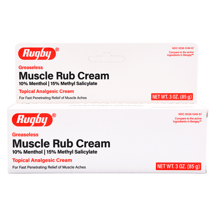 Rugby Muscle Rub Cream vs Rugby Pain Relieving Cream