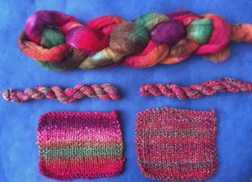 Spinning with Dyed Fiber