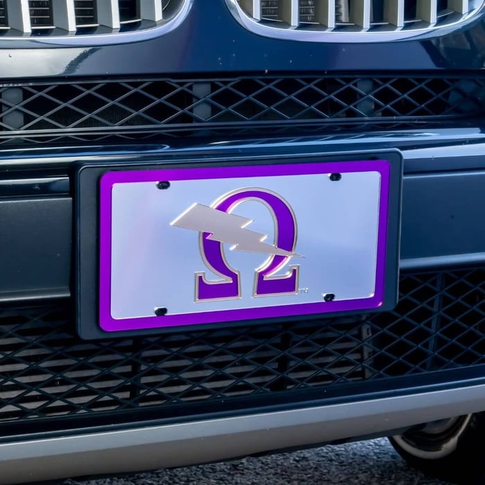 Omega Psi Phi Father's Day Gift Guide: License Plates & Frames