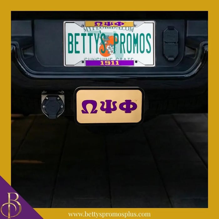 Omega Psi Phi Tow Hitch Cover