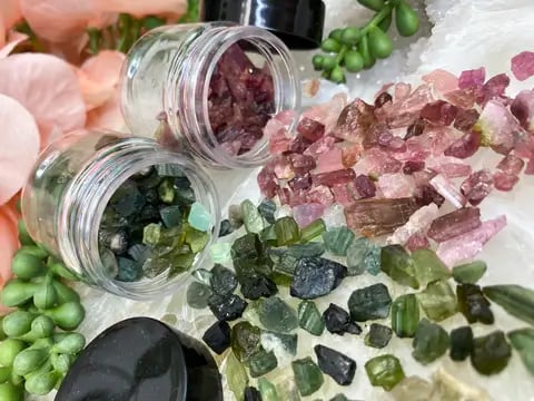 glass jars for crystals