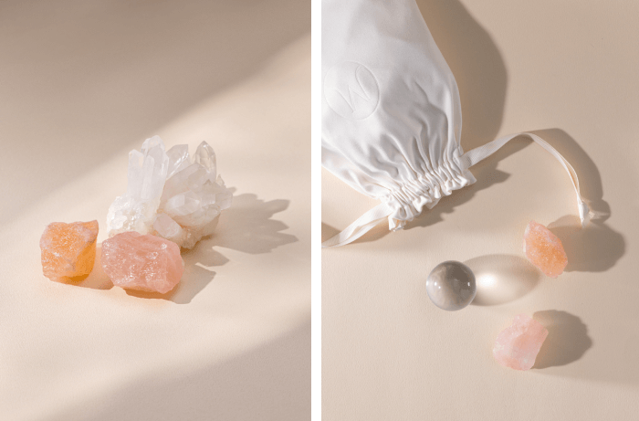 適合擺放房間的水晶包含粉水晶、橙鹽石與白水晶