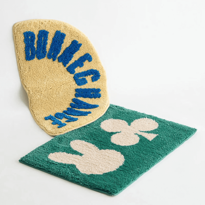 Bowell 韓系撞色絨毛地墊