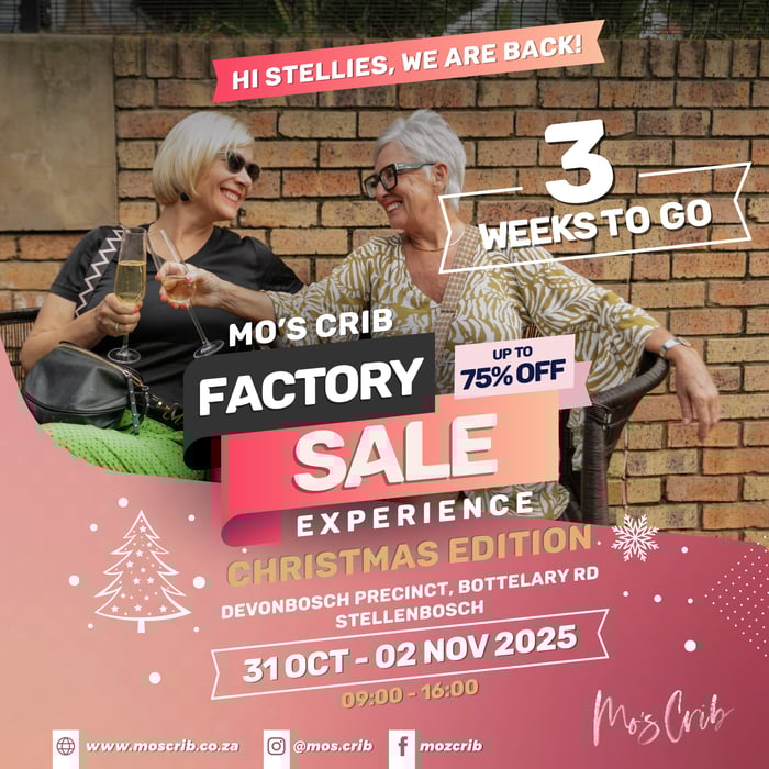 Why You Simply Can’t Miss the Mo’s Crib Christmas Edition Factory Sale in Stellenbosch!