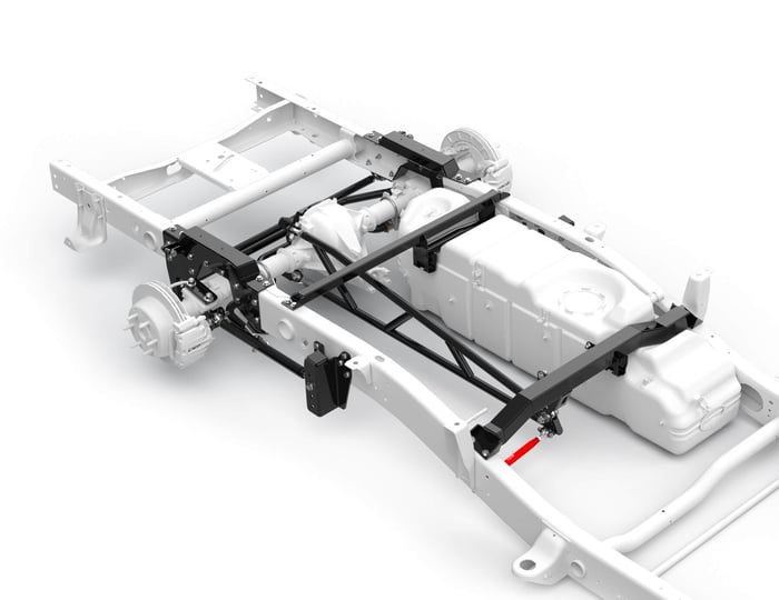 Rear coilover conversion kit diagram