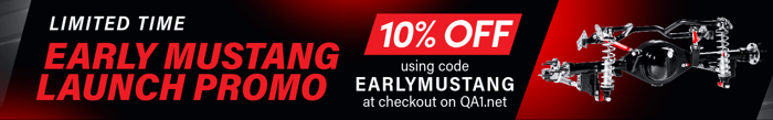 early mustang launch promo banner