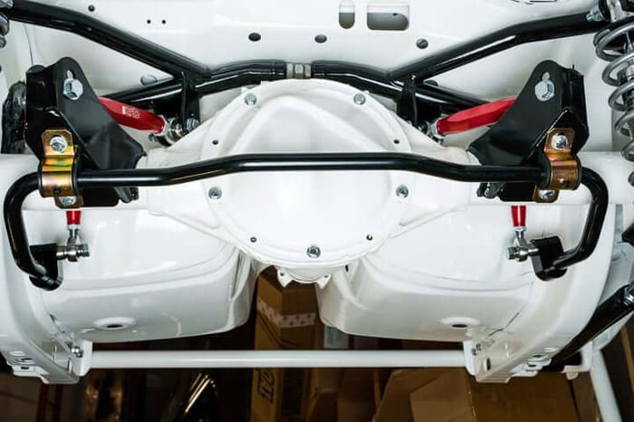 Installed sway bar example