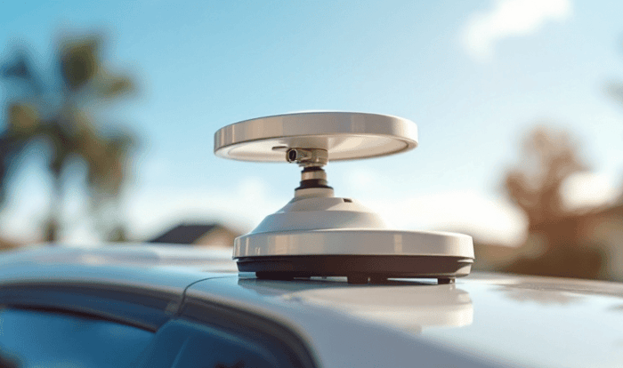 GPS Antenna on Vehicle Rooftop