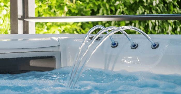 2 person hot tub jacuzzi close up