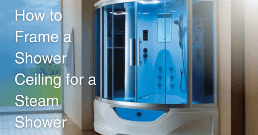 How to frame a shower ceiling for a steam shower title on an image of the Mesa WS-609P Steam Shower Tub Combo